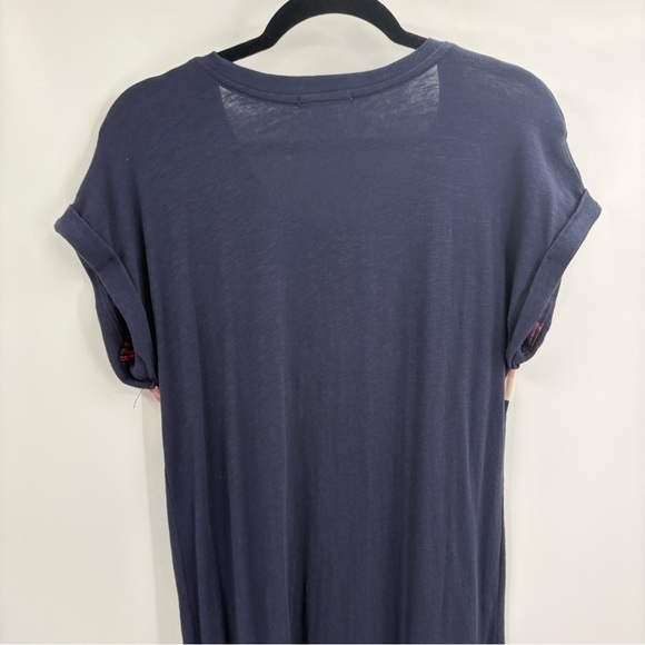 Sundry anthropologie boho Verona Maxi Tee Dress Blue Striped Knit Casual small - Picture 13 of 15